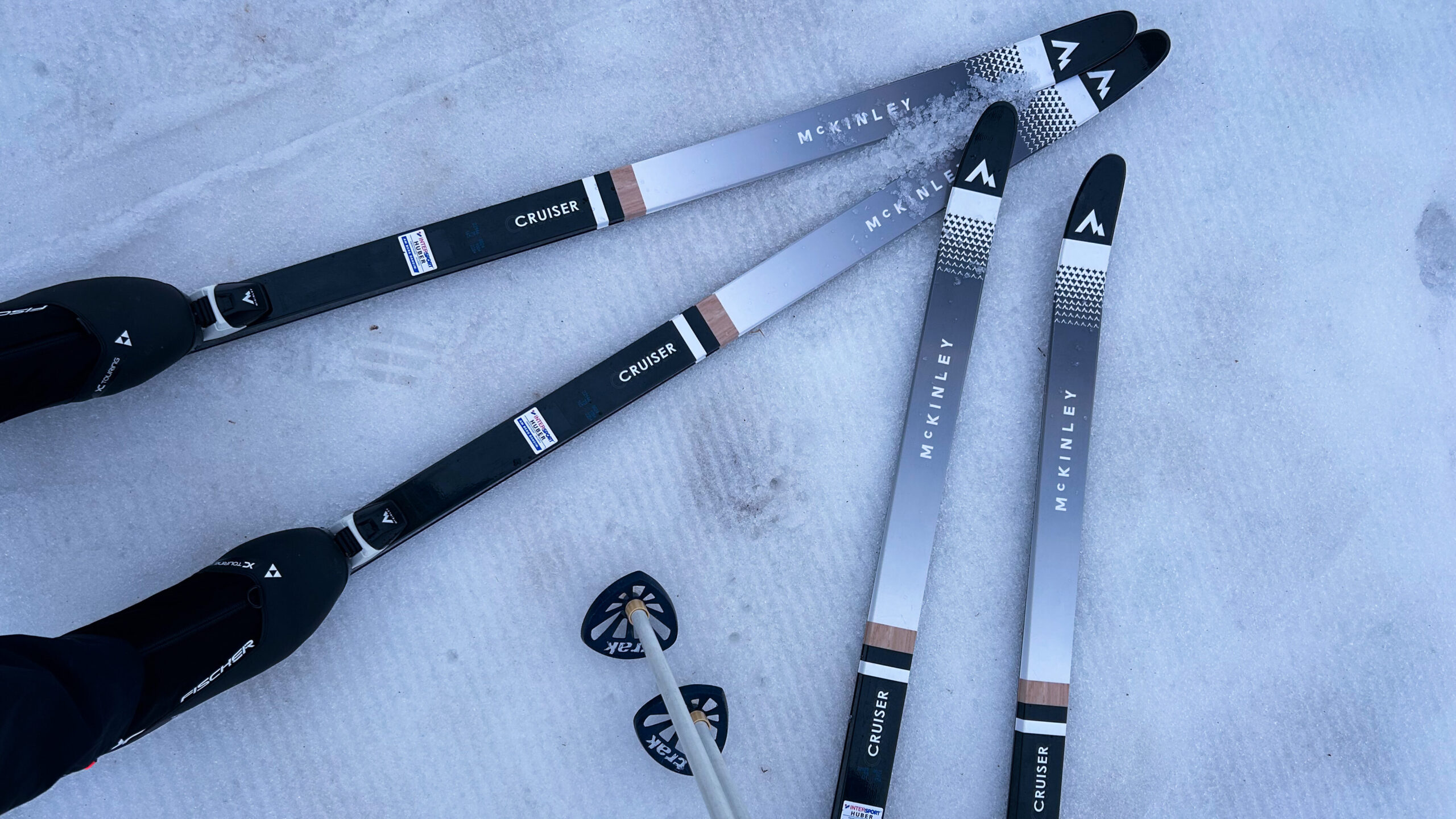 Langlaufski im Schnee