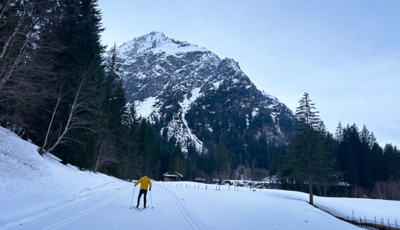 Loipe auf dem Gemstelboden