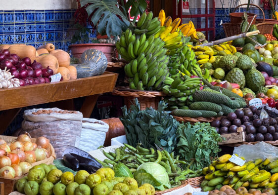 Obststände im Mercado dos Lavradores