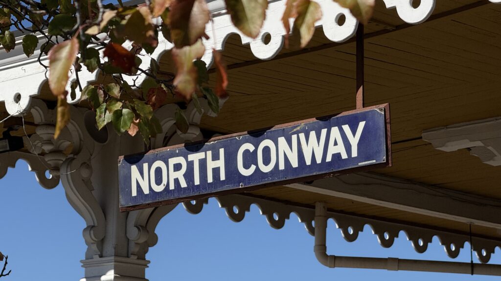 Stationsschild North Conway